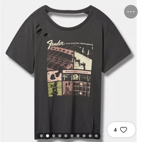 torrid Tops - Torrid Relax Fit Open Back Distress Tee